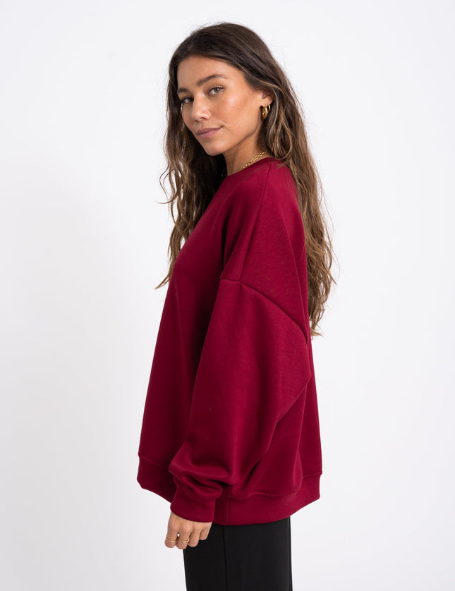 Silla Longsleeve Dark Red - Things I Like Things I Love