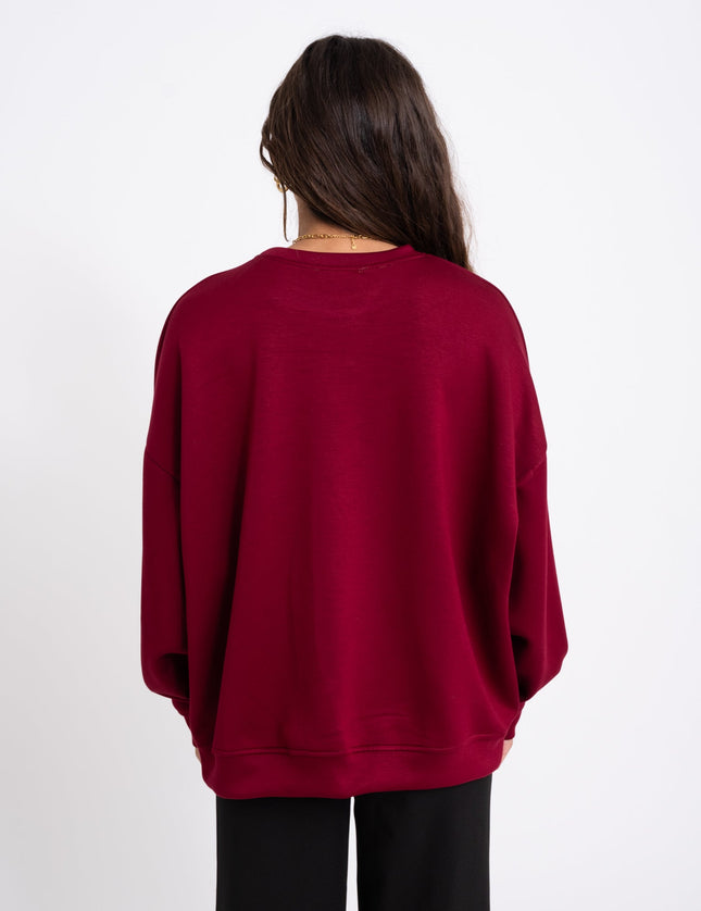 Silla Longsleeve Dark Red - Things I Like Things I Love