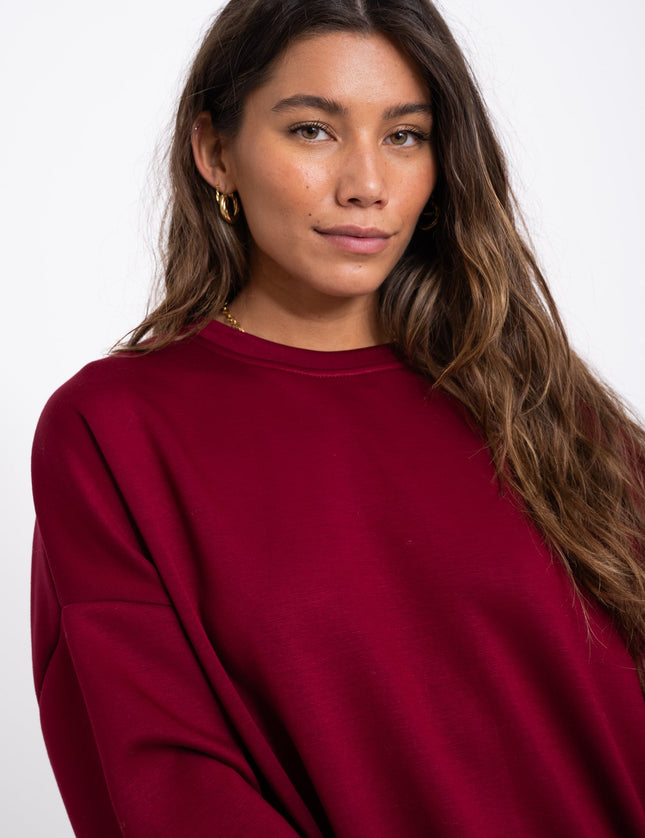 Silla Longsleeve Dark Red - Things I Like Things I Love