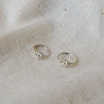 Silver Earrings Tiny Flower Click - Things I Like Things I Love