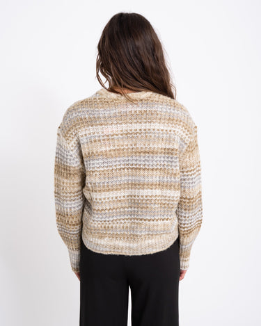 Simone Crew Knit Stripes Multi Dye - Things I Like Things I Love