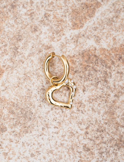 Single Hoop Goldplated Pearly Love - Things I Like Things I Love