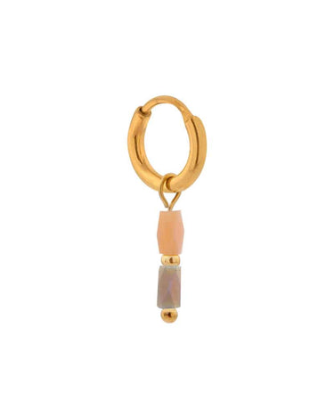 Single Hoop Natural Terra Gold - Things I Like Things I Love