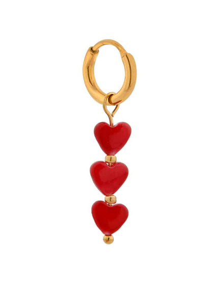 Single Hoop Queen of Hearts Gold - Things I Like Things I Love