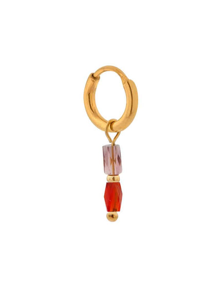 Single Hoop Terra Red Gold - Things I Like Things I Love