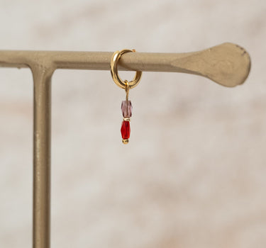 Single Hoop Terra Red Gold - Things I Like Things I Love