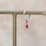 Single Hoop Terra Red Silver - Things I Like Things I Love