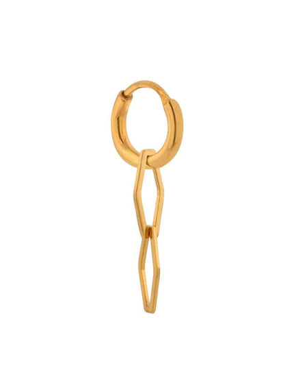 Single Hoop Wobbly Gold - Things I Like Things I Love