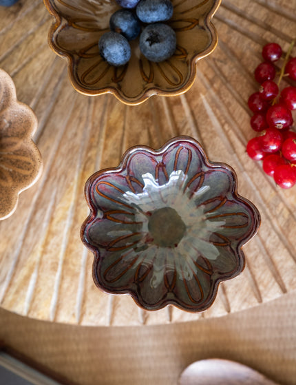 Small Bowl Flower Ceramic - SET OF 3 - Things I Like Things I Love