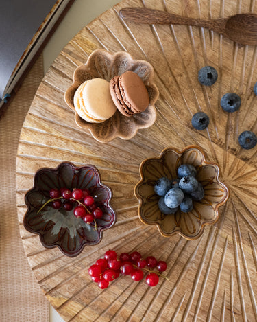 Small Bowl Flower Ceramic - SET OF 3 - Things I Like Things I Love