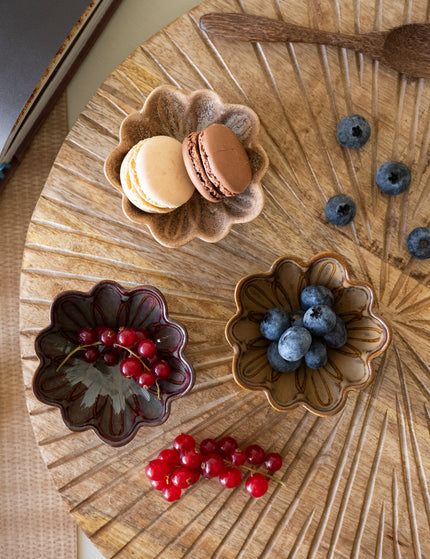 Small Bowl Flower Ceramic - SET OF 3 - Things I Like Things I Love