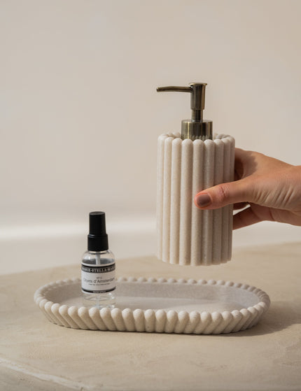 Soap Dispenser Stripes Polyresin - Things I Like Things I Love