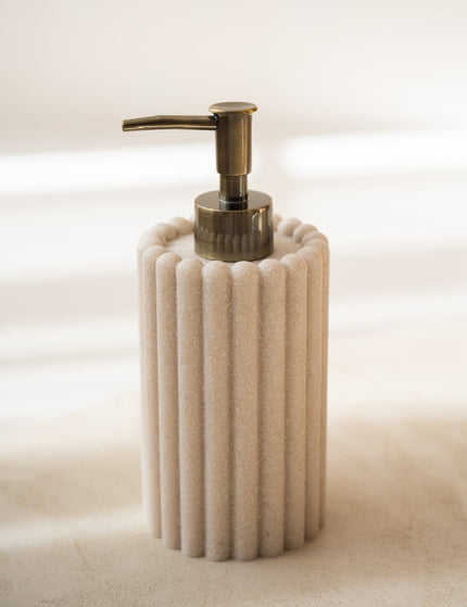 Soap Dispenser Stripes Polyresin - Things I Like Things I Love