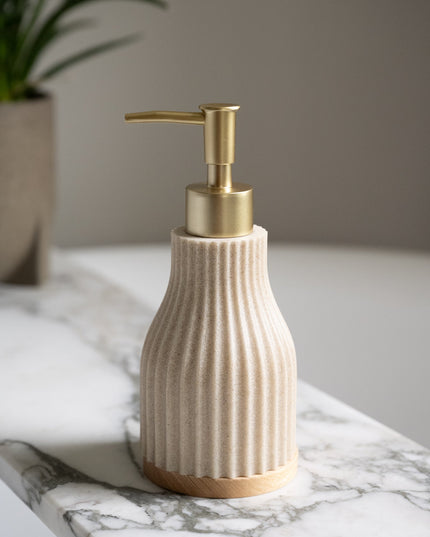 Soap Dispenser Wood Beige - Things I Like Things I Love