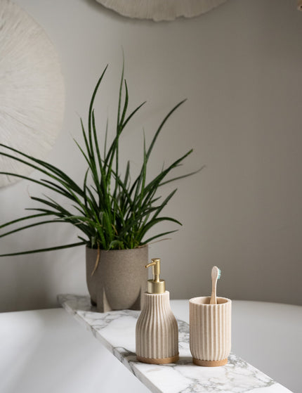 Soap Dispenser Wood Beige - Things I Like Things I Love