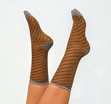 Socks Else Gitter Socks Dark Brown - Things I Like Things I Love