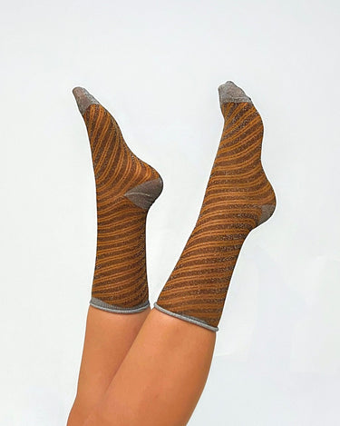 Socks Else Gitter Socks Dark Brown - Things I Like Things I Love