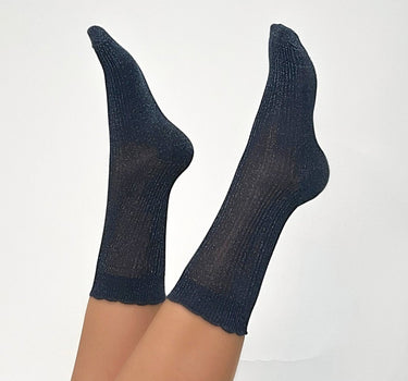 Socks Julia Glitter Navy - Things I Like Things I Love