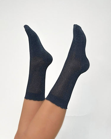 Socks Julia Glitter Navy - Things I Like Things I Love