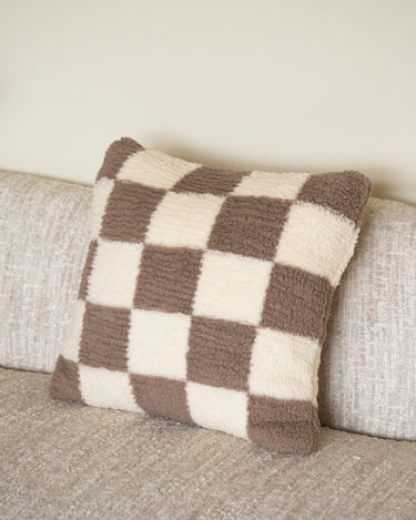 Soft Cushion Check Creme/Brown - Things I Like Things I Love