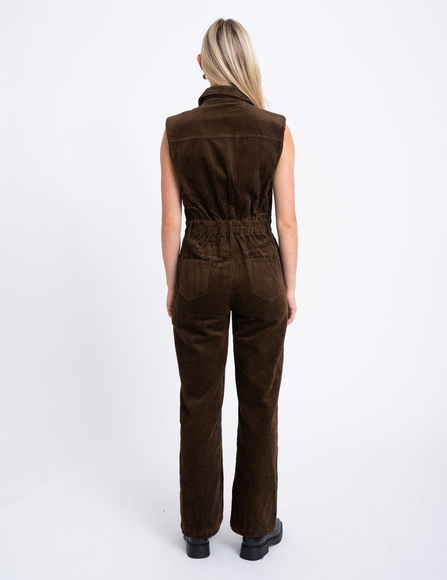 Stan Jumpsuit Corduroy Brown - Things I Like Things I Love