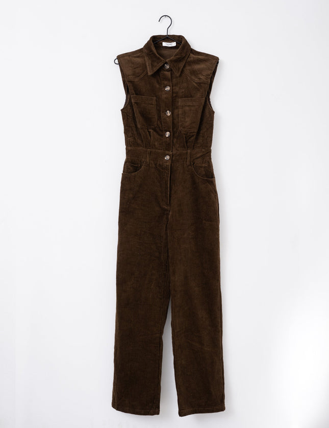 Stan Jumpsuit Corduroy Brown - Things I Like Things I Love