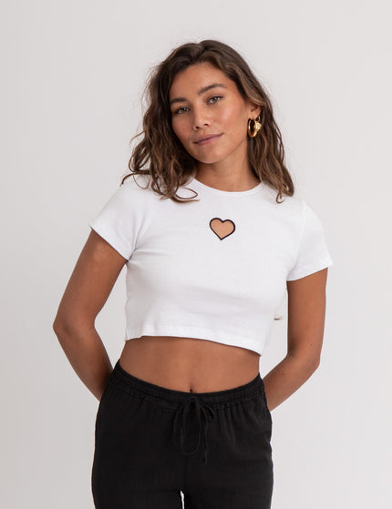 Stine Cut Out Top Bright White - Things I Like Things I Love