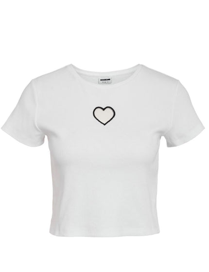 Stine Cut Out Top Bright White - Things I Like Things I Love