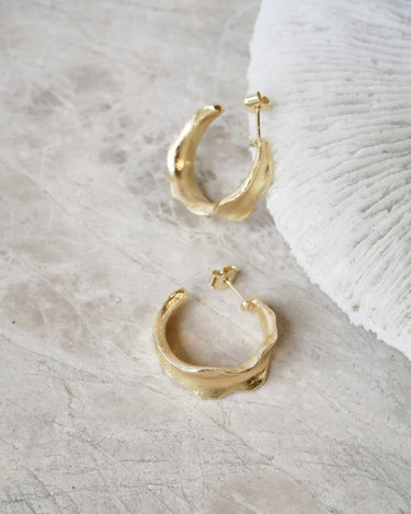 Stud Hoop Rosy Bold Gold - Things I Like Things I Love