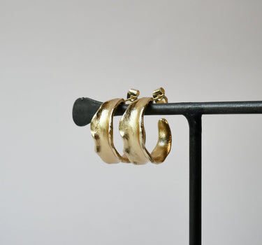 Stud Hoop Rosy Bold Gold - Things I Like Things I Love