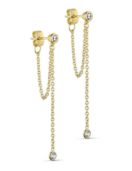 Stud Lyra Chain Gold - Things I Like Things I Love