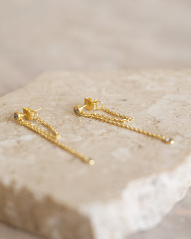 Stud Lyra Chain Gold - Things I Like Things I Love