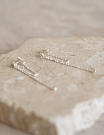 Stud Lyra Chain Silver - Things I Like Things I Love