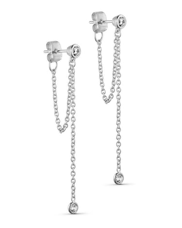 Stud Lyra Chain Silver - Things I Like Things I Love