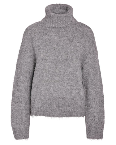 Sutton Roll Neck Knit Medium Grey Melange - Things I Like Things I Love