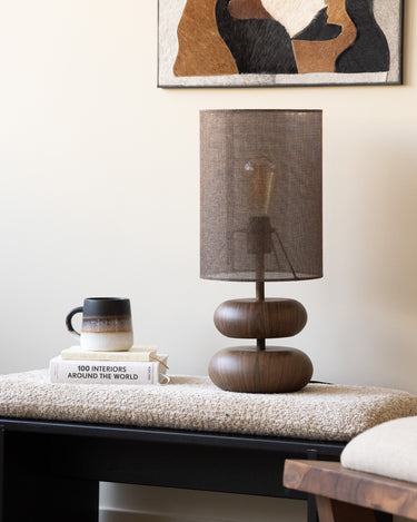 Table Lamp Danialo Dark Brown - Things I Like Things I Love