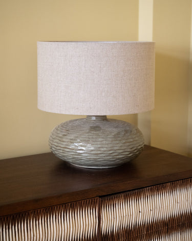 Table Lamp Oldham Green/Beige - Things I Like Things I Love