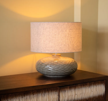 Table Lamp Oldham Green/Beige - Things I Like Things I Love