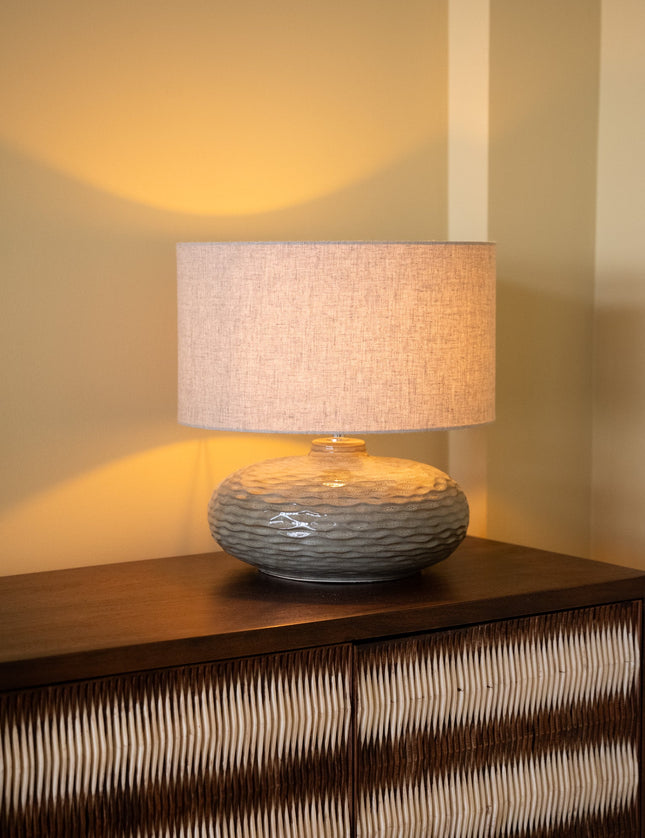 Table Lamp Oldham Green/Beige - Things I Like Things I Love