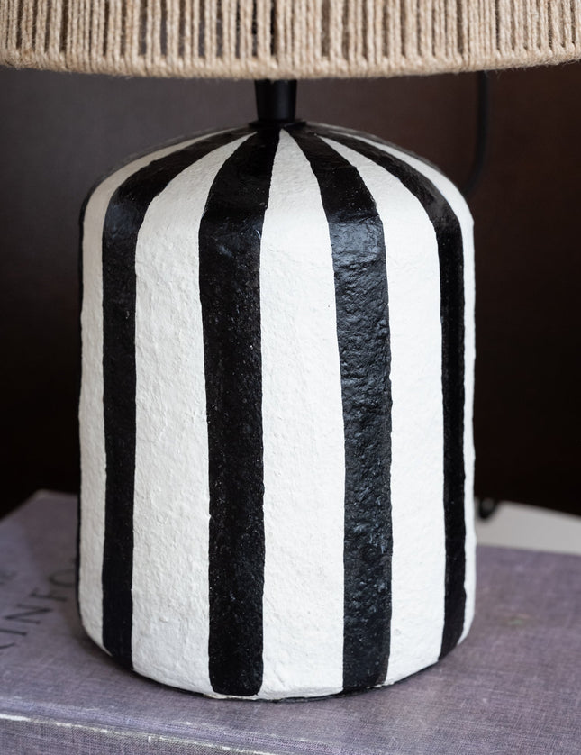 Table Lamp Pablo Black Stripe - Things I Like Things I Love