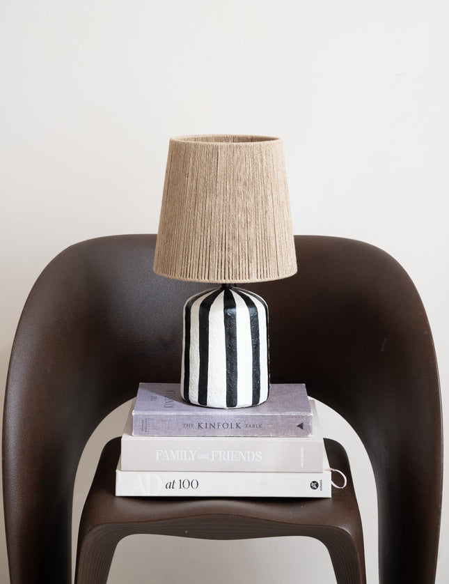 Table Lamp Pablo Black Stripe - Things I Like Things I Love