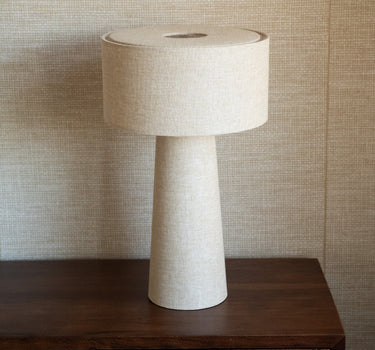 Table Lamp Roy Taupe Linen - Things I Like Things I Love