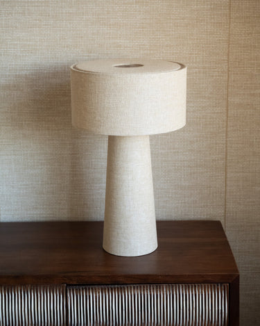 Table Lamp Roy Taupe Linen - Things I Like Things I Love