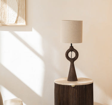 Table Lamp Sabuli + Shade Dark Linen - Things I Like Things I Love