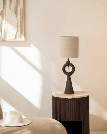 Table Lamp Sabuli + Shade Dark Linen - Things I Like Things I Love