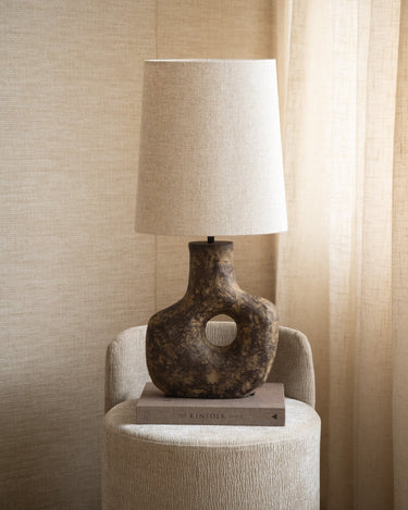 Table Lamp Tarugi + Shade Ellips Beige - Things I Like Things I Love