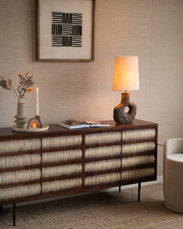 Table Lamp Tarugi + Shade Ellips Beige - Things I Like Things I Love