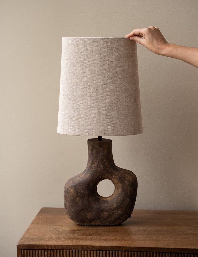 Table Lamp Tarugi + Shade Ellips Beige - Things I Like Things I Love