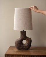 Table Lamp Tarugi + Shade Ellips Beige