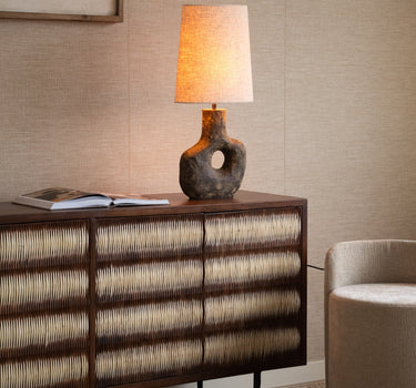 Table Lamp Tarugi + Shade Ellips Beige - Things I Like Things I Love